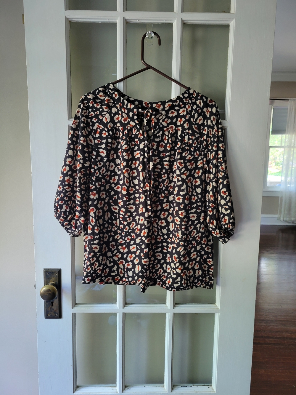 Heyson Floral Print 3/4 Sleeve Blouse Casual Lightweight, Breathable Flowy Sz S